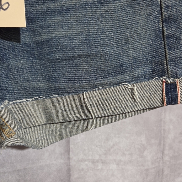 CQY For Anthropology Vintage Roll Up Jean Shorts Wms Sz 26 NWT Charming - Picture 5 of 11